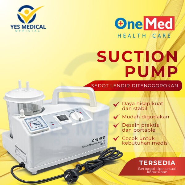 Onemed Suction Pump Untuk BAYI atau DEWASA Portable Onemed 7 EC 7EB Alat Penyedot Lendir Dahak Sucti