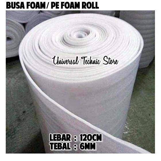 Busa Foam / PE Foam Roll / Underlayer Foam Lebar 120cm Tebal 6mm - 10 mm