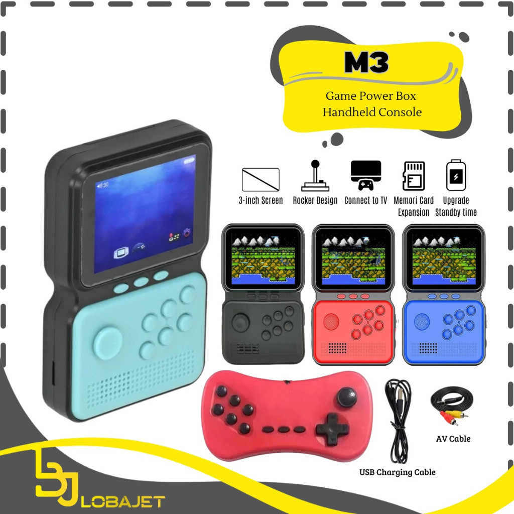 M3 - Game Power Box Handheld Console 3.0 inch - 900 Games in 1 - Game Klasik 900 in 1