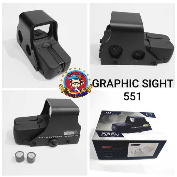 Scope Mira Red Dot 551/552 Graphic Sight Holographic / Scope Airsoft