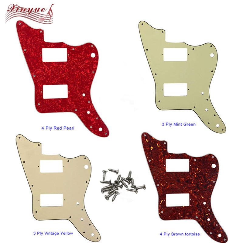 Xinyue Custom Pickguard For 13 screw hole No hole on top left Japan Jazzmaster Guitar Pickguard with