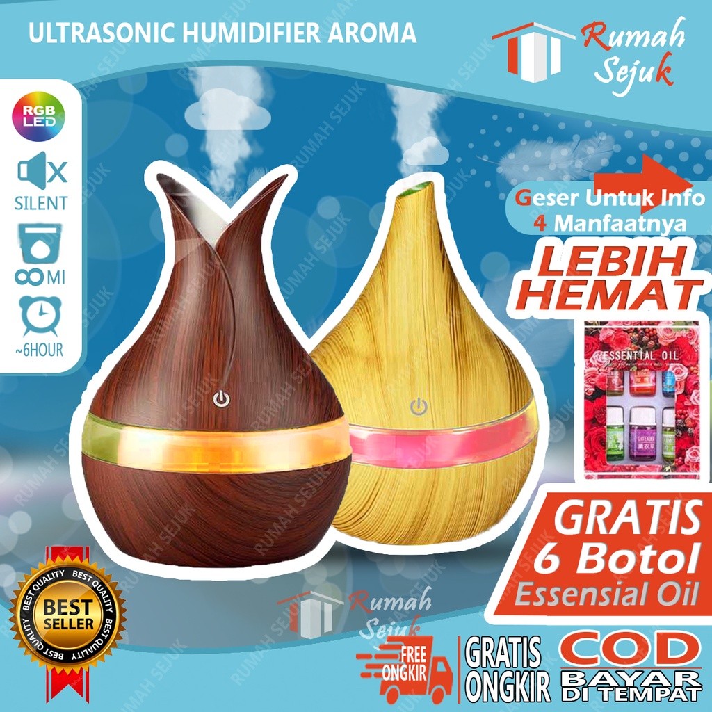 (Xena Xen) RS - Air Humidifier Diffuser Aromaterapi Alat Pengharum Ruangan Difuser Disfuser Unik Luc