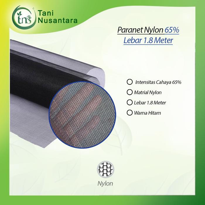 PROMO  Jaring Paranet Nylon Tanaman 65% Lebar 1.8 Meter x 5 Meter Hitam