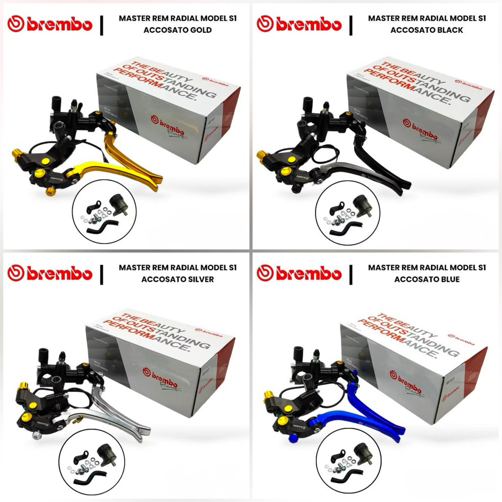 (1 SET) MASTER REM MODEL ACCOSSATO RCB S1 RADIAL UNIVERSAL MIO SATRIA FU FINO BEAT SCOOPY VARIO