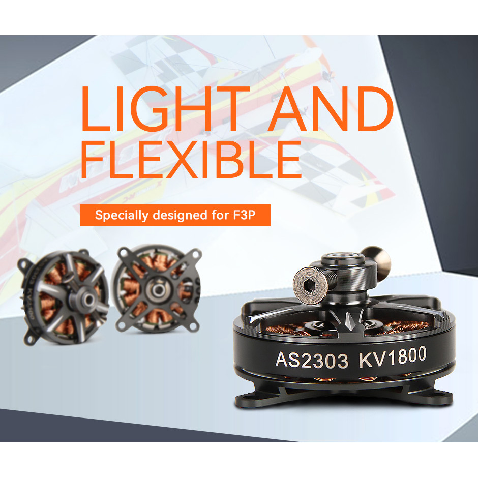 T-Hobby AS2303 KV1500 KV1800 KV2300 2-3S Short Shaft F3P Indoor Rc Acrobatic Plane Motor
