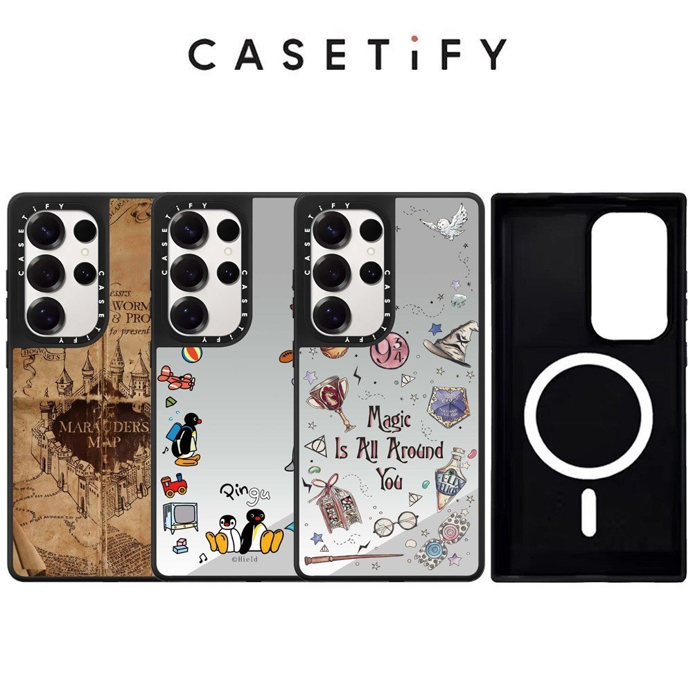 CASETiFY Surround Penguin Mirror MagSafe Case For Samsung Galaxy S25 S24 S23 Plus S25 S24 S23 Ultra 