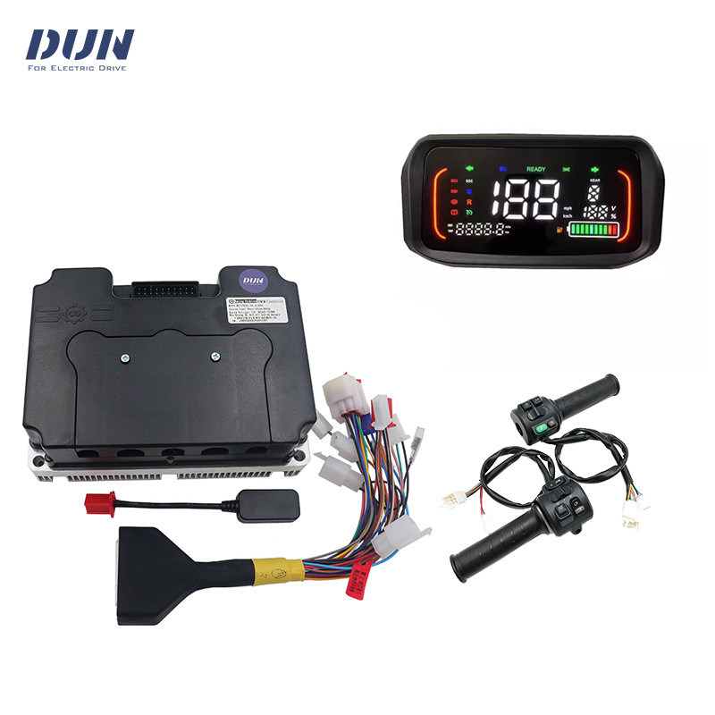 FarDriver ND72890 V2 450A Peak 890A 6KW-8KW Hall BLDC Motor Controller dengan Layar Speedometer N7 N
