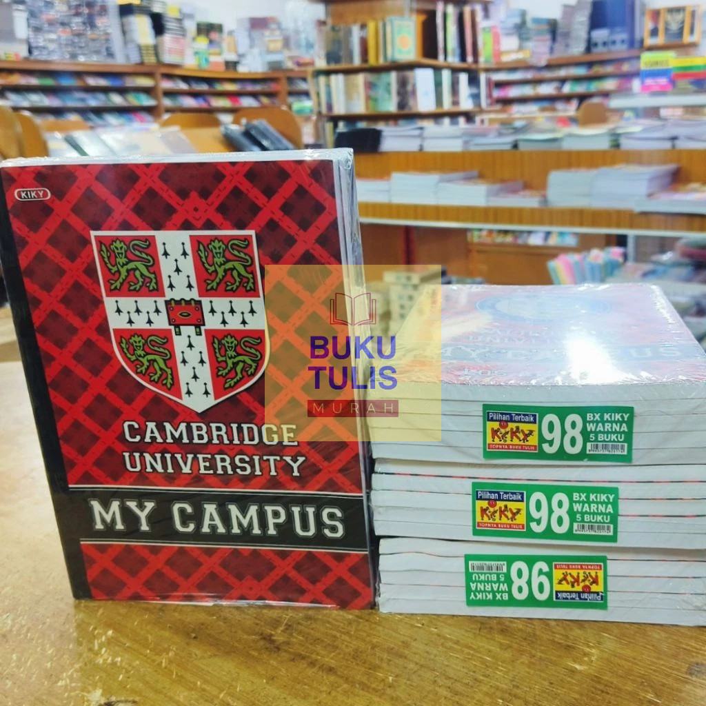 [Isi 5] Buku Tulis KIKY Panjang 98 Lembar Notebook Sekolah B5 Boxy Bx