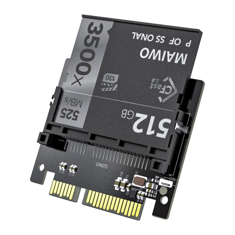 Flash Memory Card Adapter CFast to SATA 3.0 Adapter Card for CFast 1.0/2.0 Storage Card Reader cfast