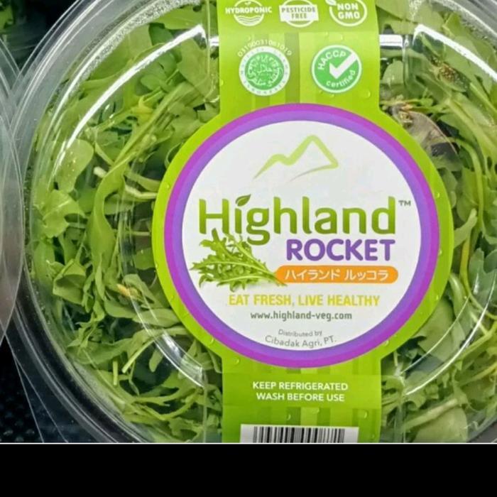 Highland ROCKET WILD SALAD sayur salad wild Rocket fresh / pack