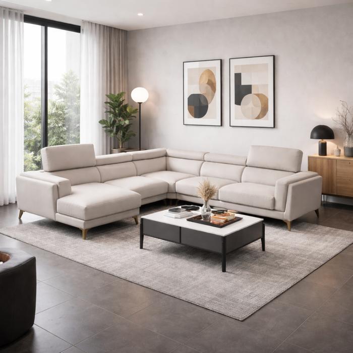 PORTOLA Sectional Sofa Leather Vinyl/ Sofa Leter L Modular/ Sofa/ Sofa Ruang Tamu/ Sofa Letter L/ So