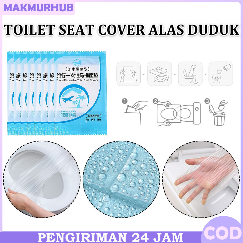 20Pcs Tissue Alas Duduk Toilet / Travel Seat Cover Disposable / Pelindung Kloset Portable / Untuk Pe