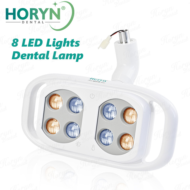Lampu LED Gigi 8LED, Lampu Oral untuk Operasi Kedokteran Gigi, Lampu Sorot Inframerah Induktif untuk