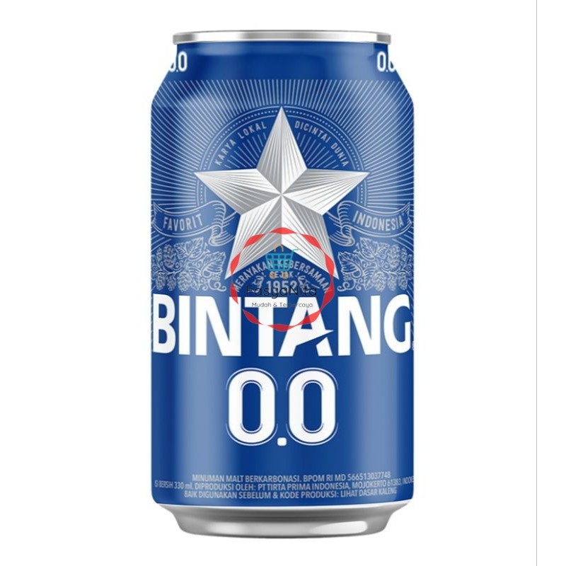 (instant saja) BINTANG Zero 0.0 Radler Minuman Berkarbonasi 330 ml - Fasyanita Online Fresh Mart Den