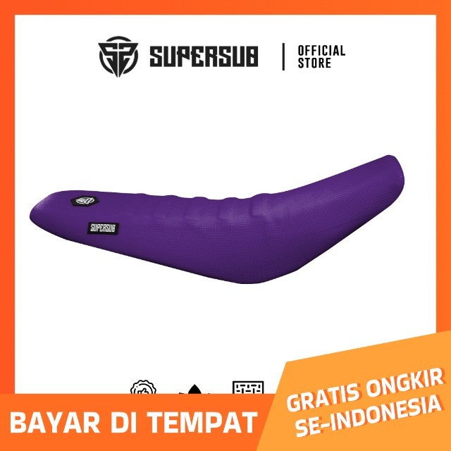 Jok Supersub Ungu Anti Rembes Kain Kulit Busa Sarung Crf Klx Dtracker Wr Gordon, Variasi Motor Trail