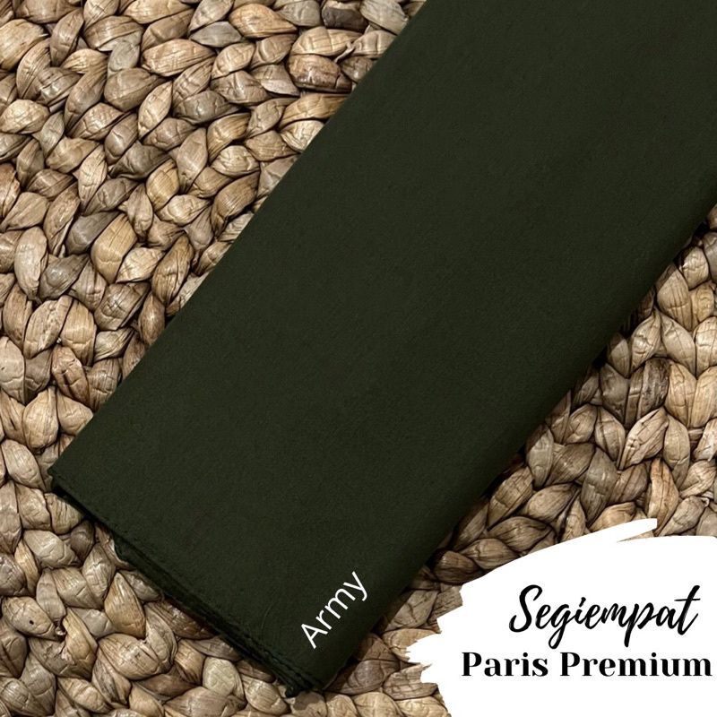 hijab segiempat paris premium/hijab segiempat paris premium warna army/hijab segiempat paris premium