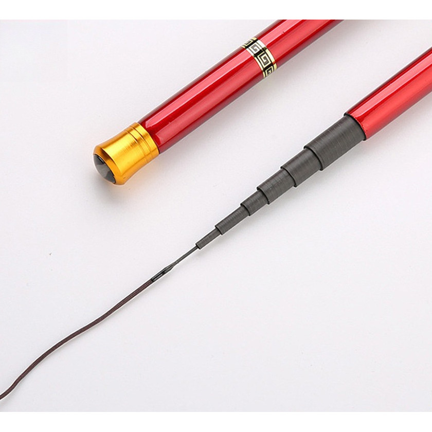 Telescopic Spinning Fishing Rod Carbon Ultra Hard Stream Hand Pole (1.8m)