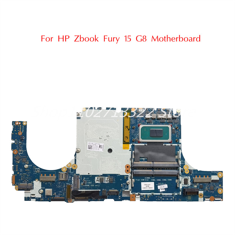M75777-601 Used For HP ZBook Fury 15.6 Inch G8 Mobile Workstation Motherboard GPZ50 LA-K771P LA-K772