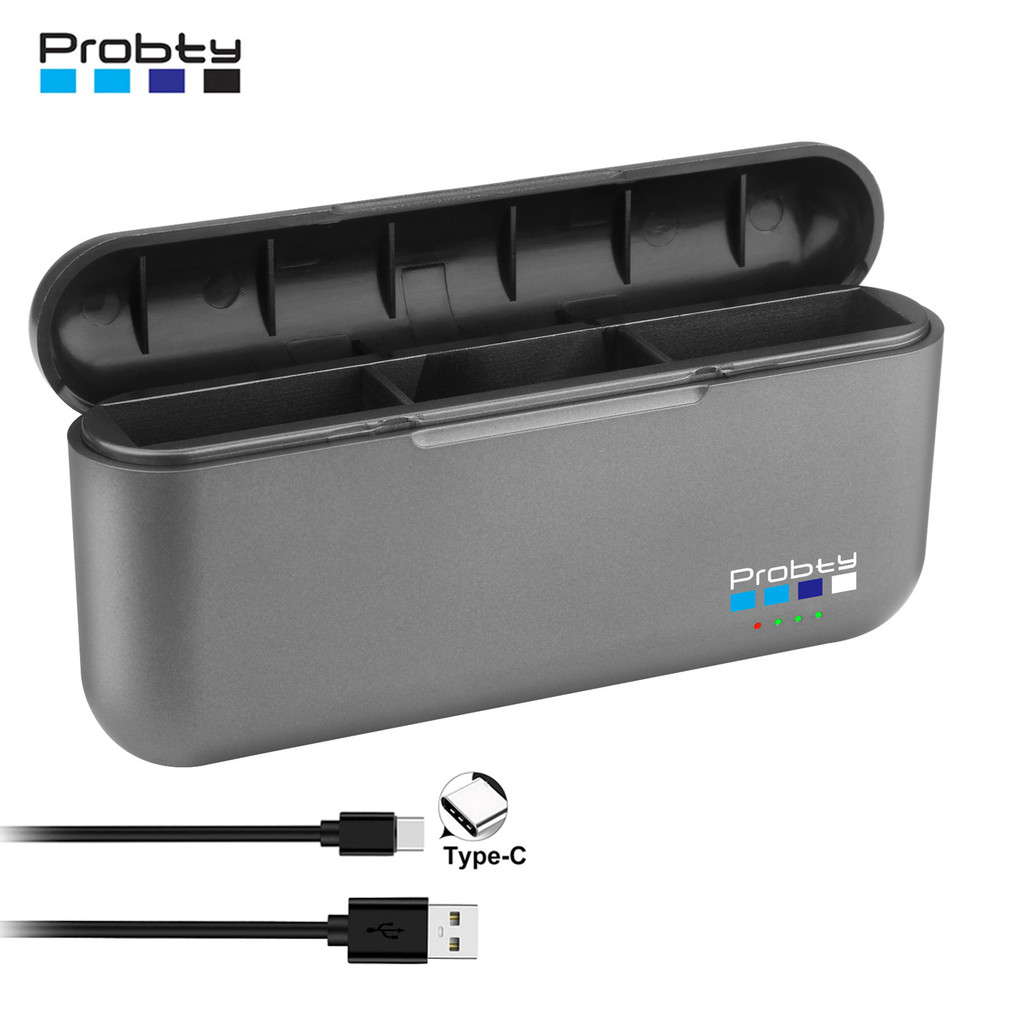 USB-C Battery Charger for GoPro Hero 12/11/10/9 Black for Gopro 12 11 10 9 Batteries Action Camera A