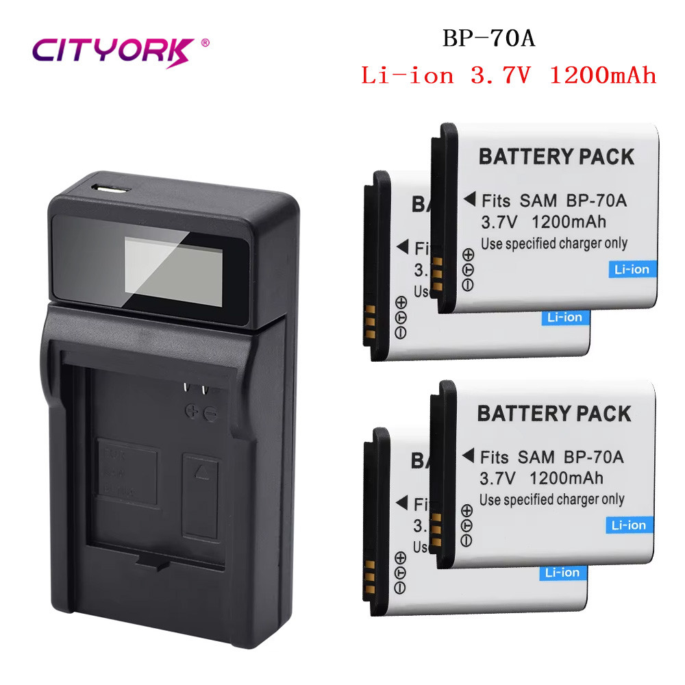 CITYORK BP-70A EA-BP70A gital Camera Battery for SAMSUNG AQ100 DV150F ES65 ES67 ES70  ES71 ES73 ES74