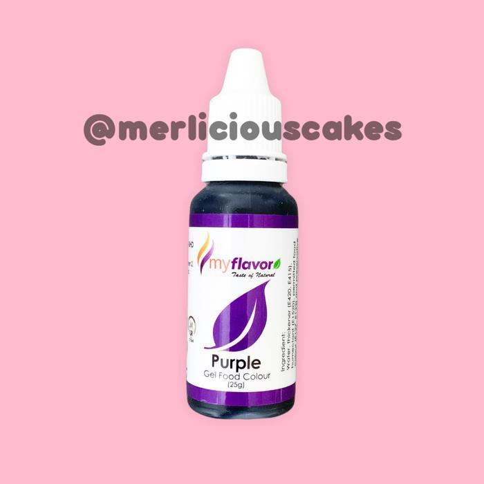 Purple Gel My Flavor Food Color Food Colour Pewarna Makanan