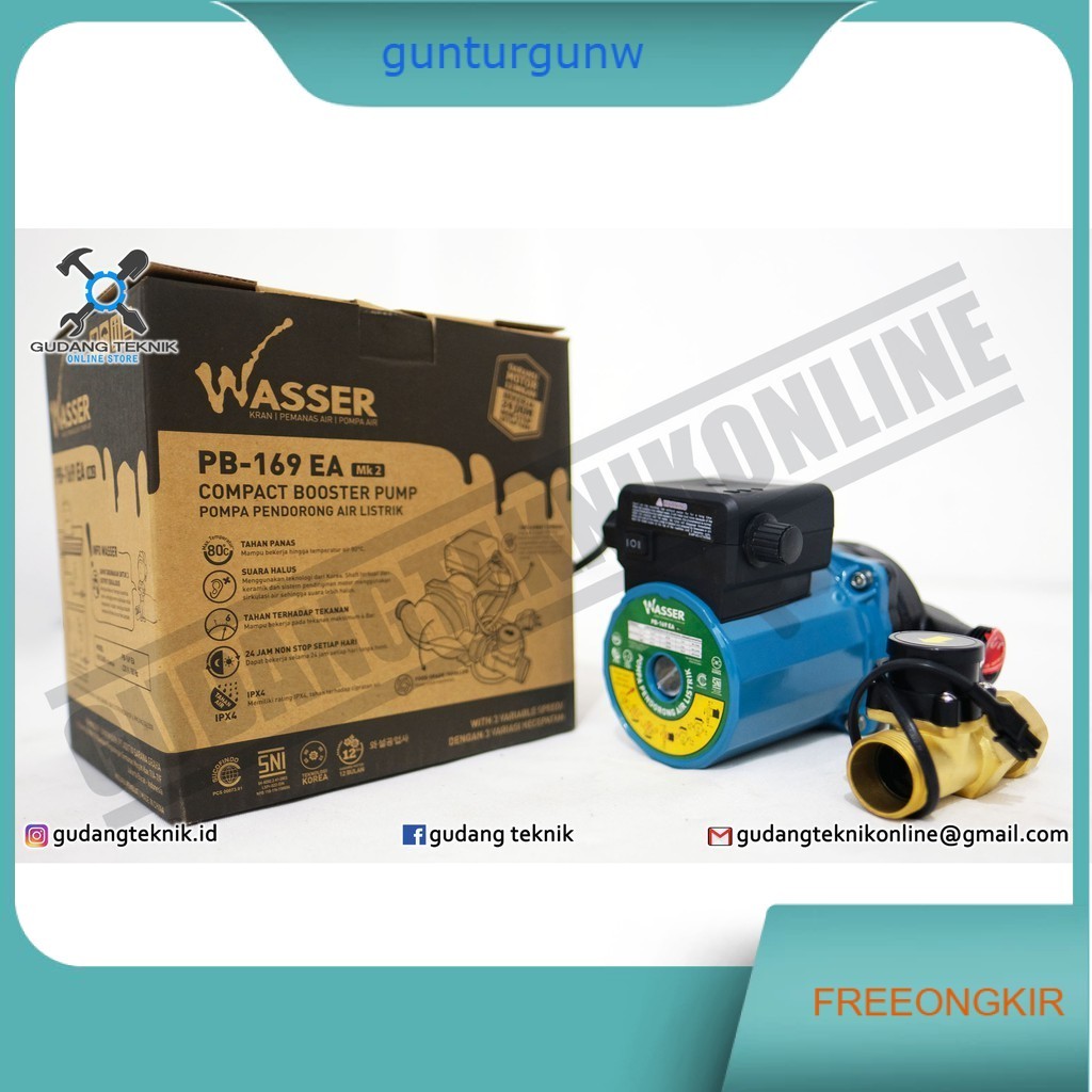 Pompa Booster Wasser PB 169 EA / Pompa Dorong Wasser PB169EA Booster Pump