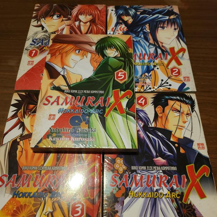 Komik Samurai X Hokaido Arc set vol 1-5 segel