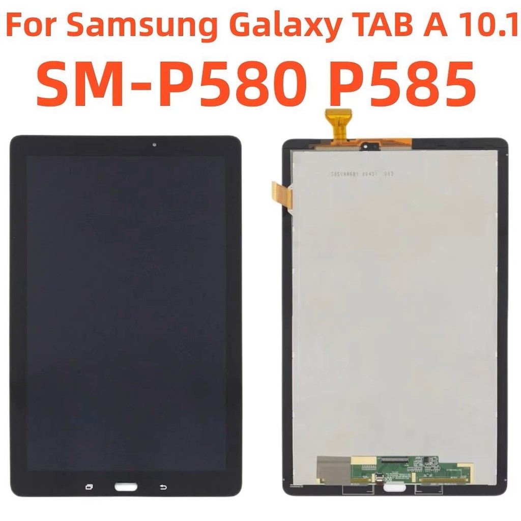 For Samsung Galaxy TAB A 10.1 2016 SM-P580 P580 P585 SM-P585 LCD splay Tou Screen gitizer Assembly R