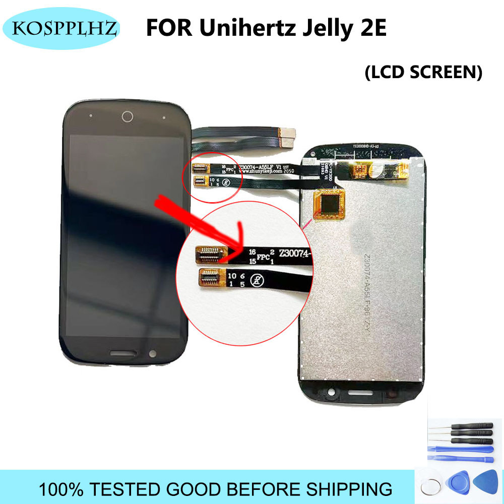 New Touch Screen LCD For UNIHERTZ Jelly 2E splay Touch Screen gitizer Assembly Replacement Parts Rep