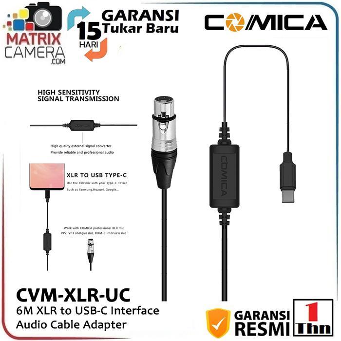COMICA CVM-XLR-UC XLR to USB Type-C Audio Cae for Smartphone
