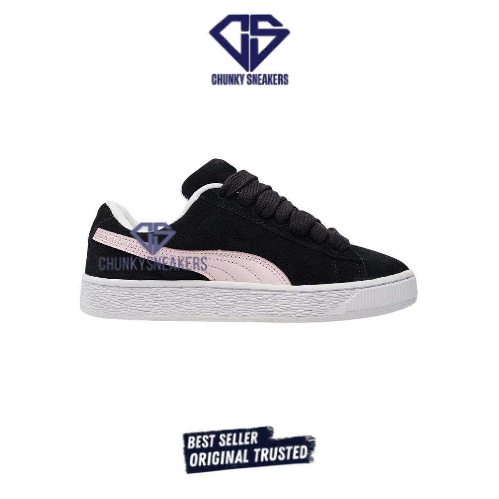 Sepatu Sepatu Puma Suede XL Black Whisp of Pink 100% Original BNIB