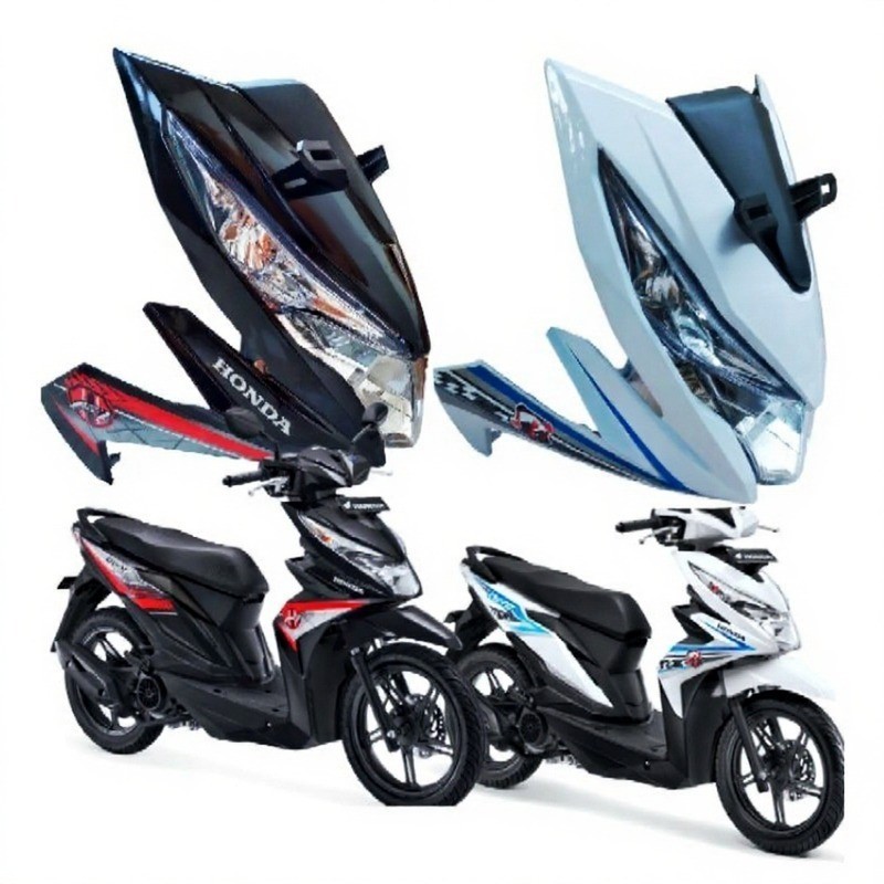 FullSet Tameng Body Depan Beat Fi Esp Eco Plus Striping 2016 2017 2018 2019