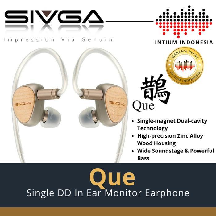 SIVGA QUE 10mm Beryllium Diaphragm Dynamic Driver IEM In Ear Monitor Eahone