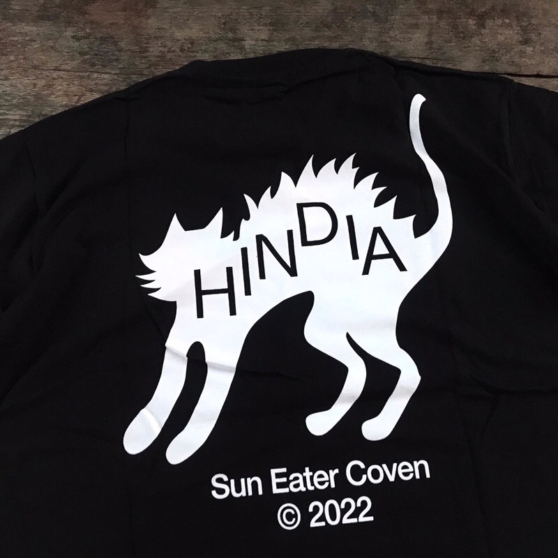 (COD) HINDIA SPAZZED CAT POCKET TSHIRT BLACK
