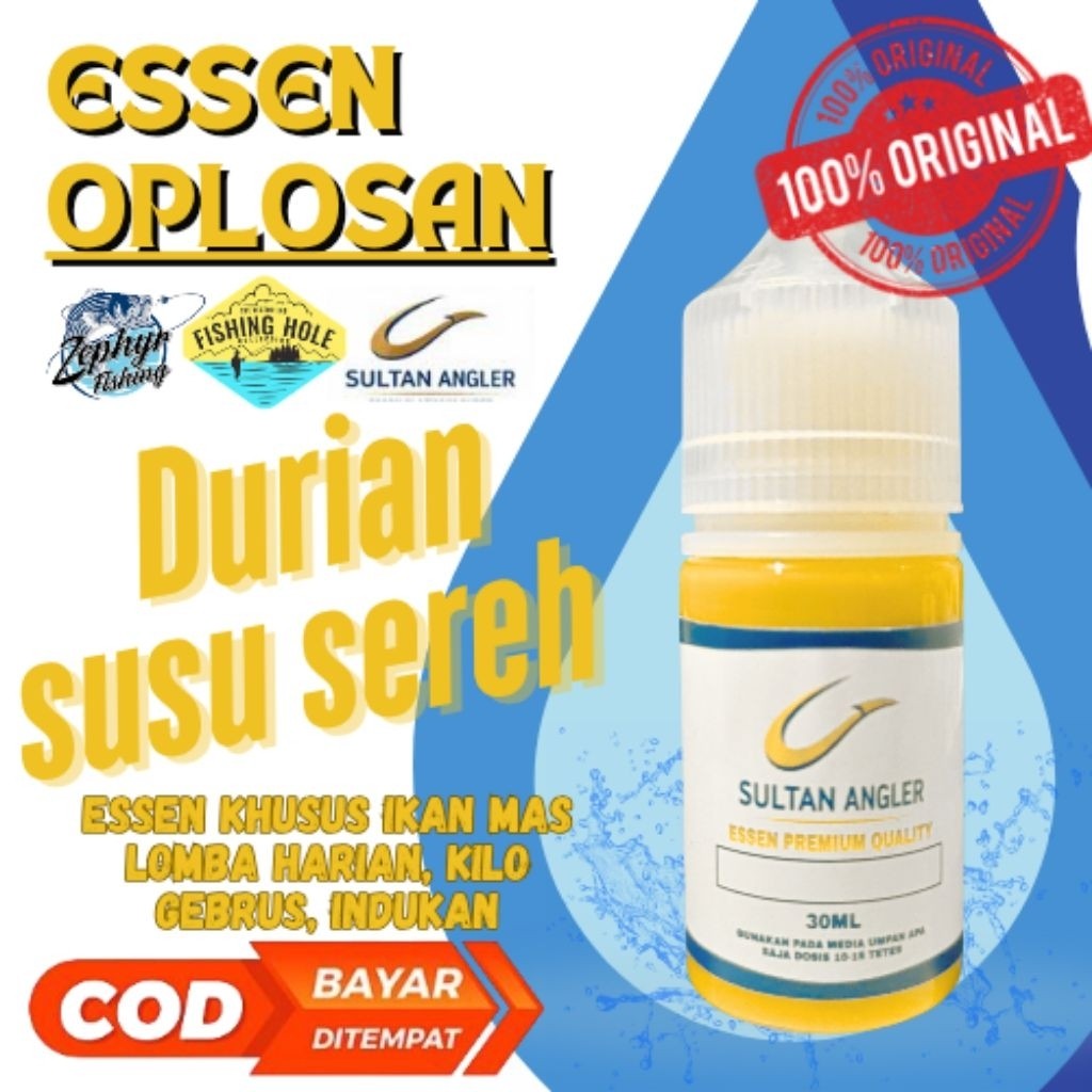 SULTAN ANGLER | ESSEN KHUSUS IKAN MAS ESSEN OPLOSAN DURIAN SUSU SEREH AROMA GURIH AMIS