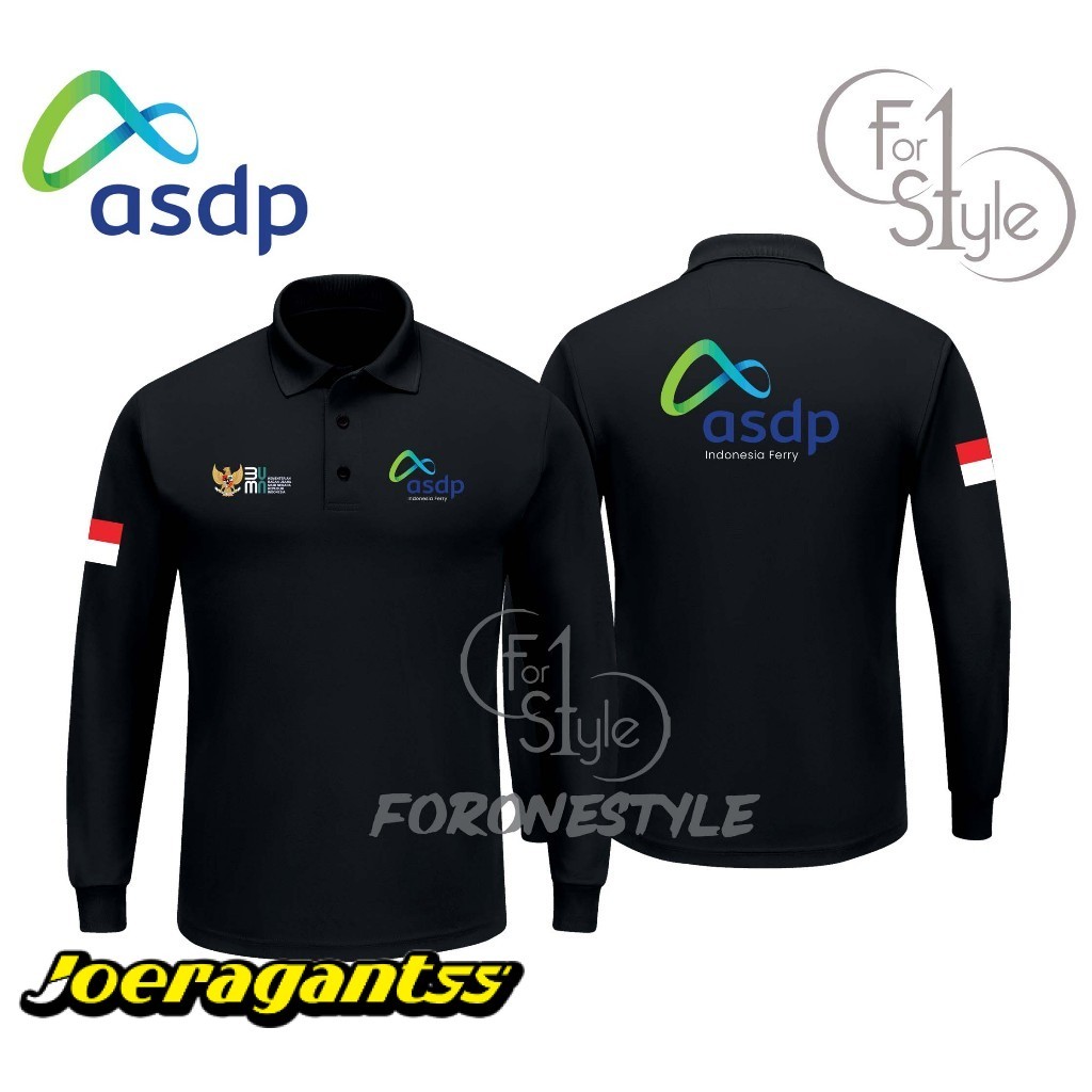 POLOSHIRT ASDP - POLO LENGAN PANJANG ASDP INDONESIA FERRY - POLO BERKERAH ASDP