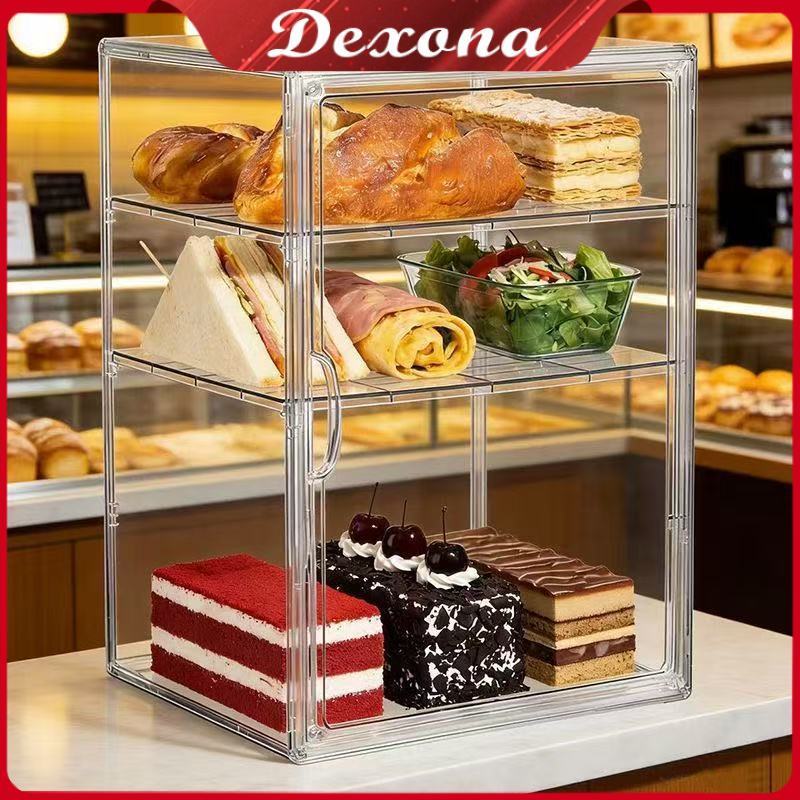 Lantai 3/4 Box Roti Aesthetic/ Bread Storage / Penyimpanan Roti/Etalase Makanan/Rak Makanan/Roti Dis