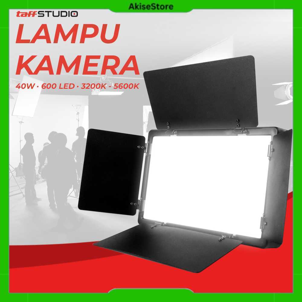 TaffSTUDIO Lampu Kamera Foto Video Fill Light 40W 600 LED U600 – Untuk YouTube Vlog Streaming
