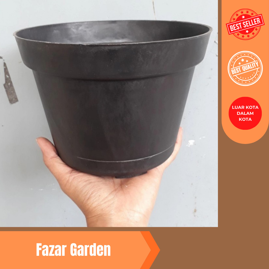 pot plastik hitam 20, pot murah, pot grosir, pot bunga