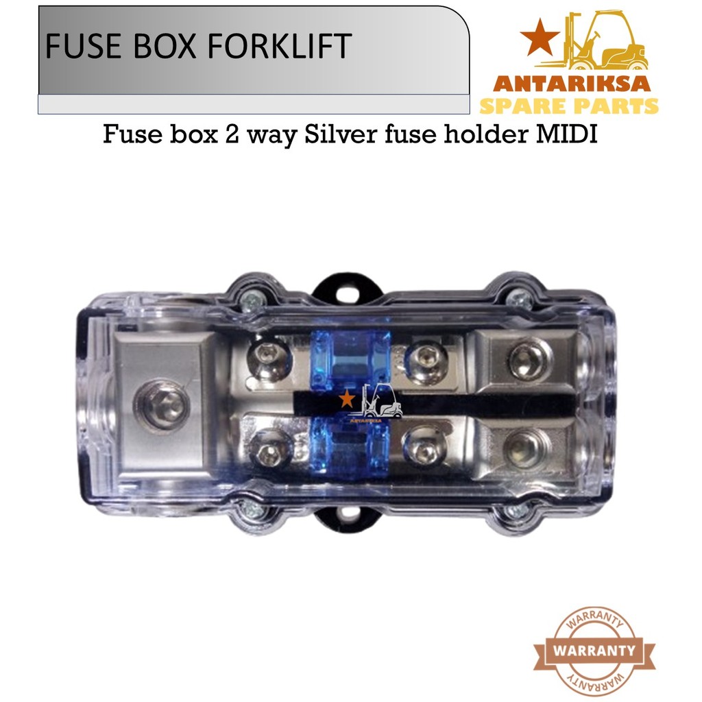 Fuse box 2 way Silver fuse holder MIDI fuse Box forklift Electric