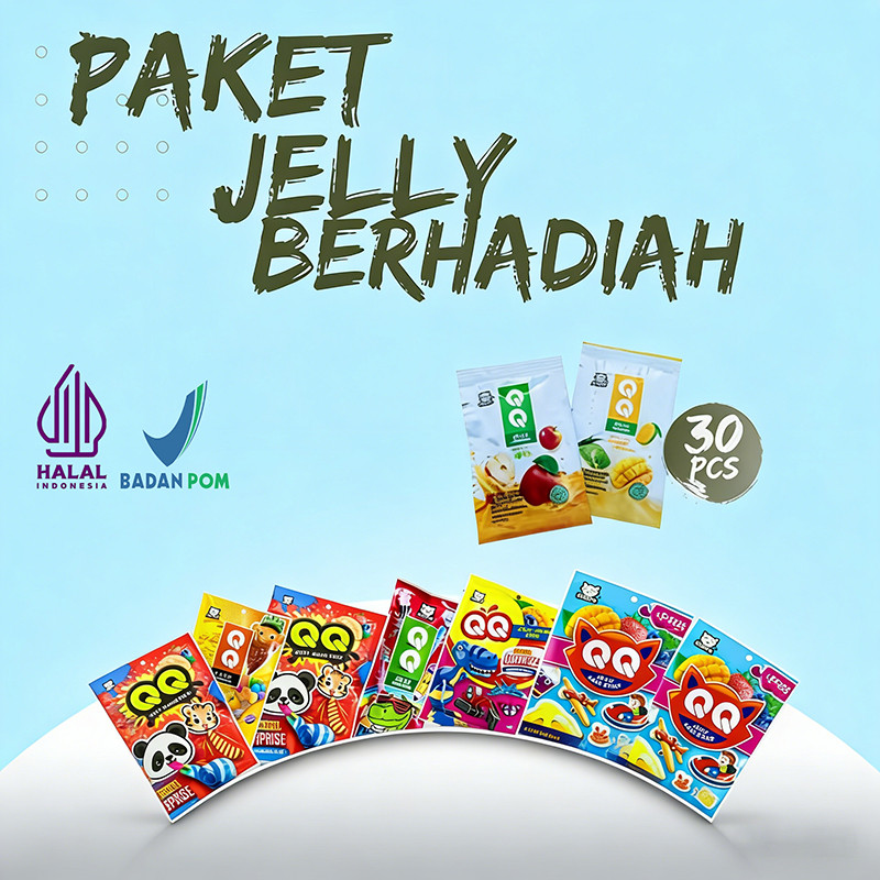 2 Rasa Yogurt (Mangga & Stroberi) Cemilan Jelly QQ Agar Stick