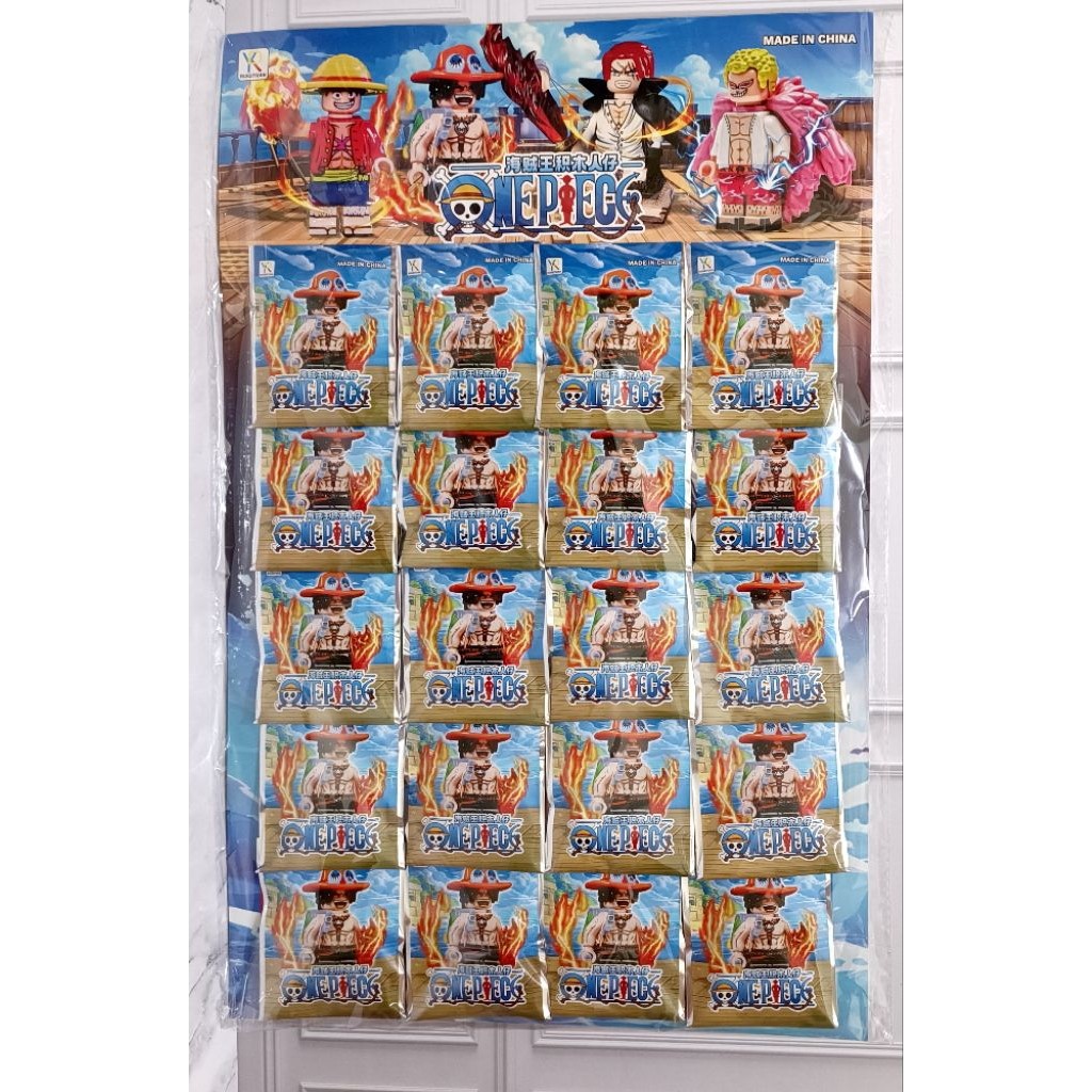 20 Pcs (1 Lembar) Lego Naruto One Piece| Lego Mainan | Lego Anak | Naruto | One Piece