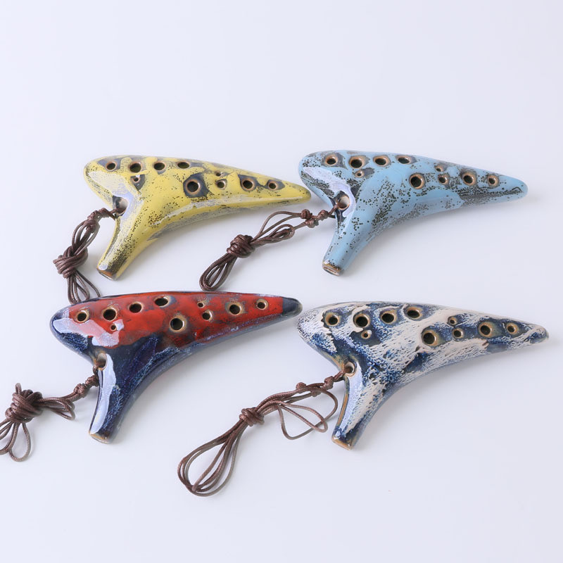 12Hole RiceFired Soldering  Ocarina Alto C Tone Beginner Teaching Smooth Ocarina Sound Quality Ocari