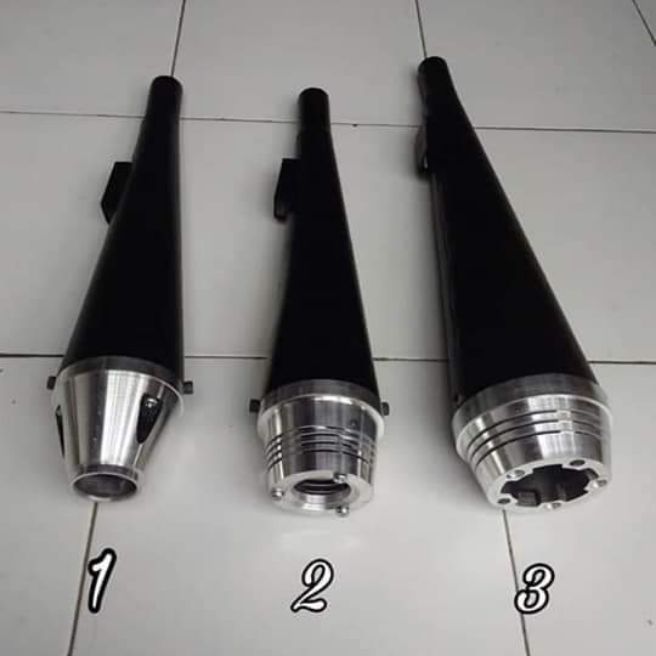 KNALPOT SILINCER JAPSTYLE BOBBER UNIVERSAL PNP TIGER MEGAPRO BYSON SCORPIO