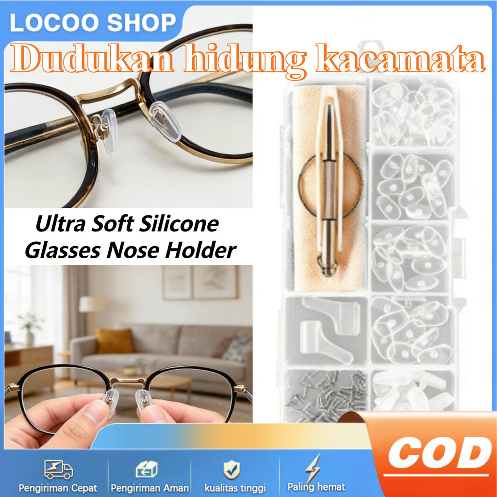 Penahan Hidung Silikon untuk Bingkai Kacamata Minus & Kacamata Hitam
