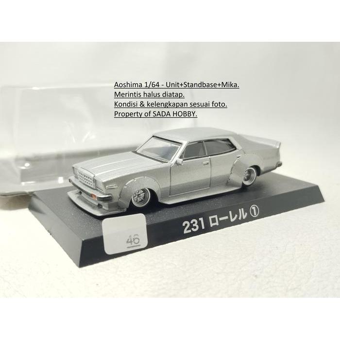 Diecast Aoshima Grachan 1/64 Nissan 231 Laurel SIlver SBAtoys