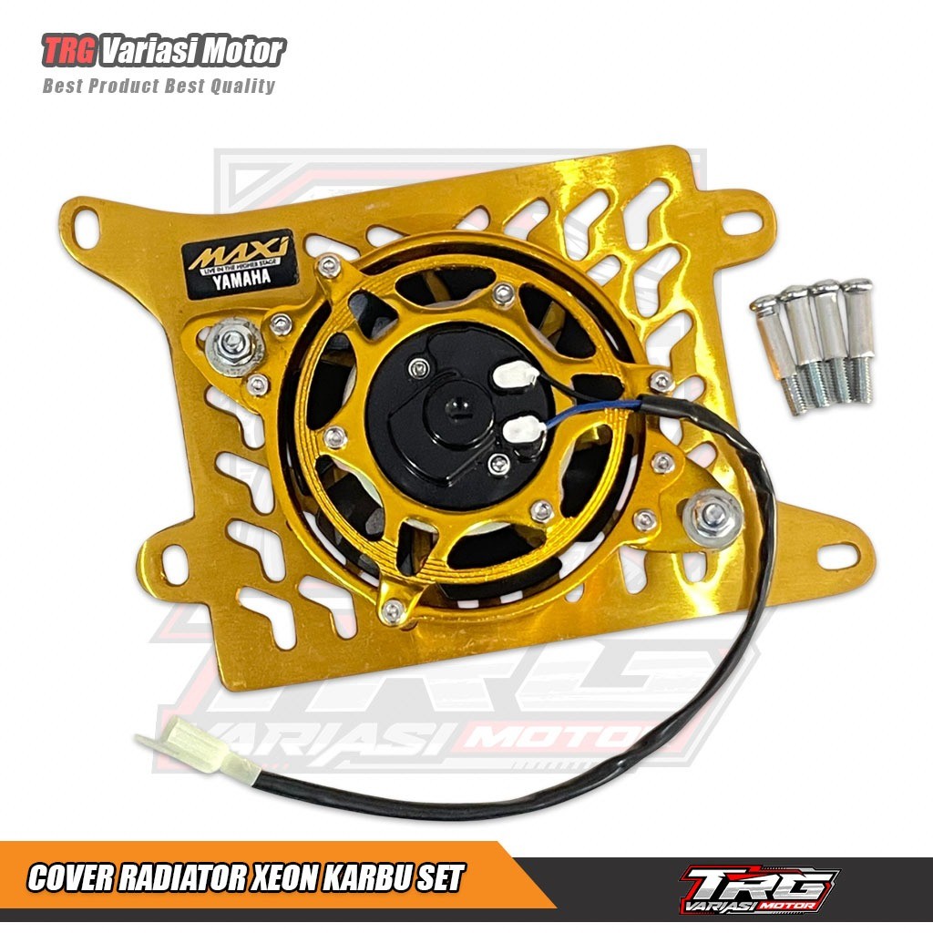 Cover Radiator Xeon Karbu Tutup Radiator Xeon Karbu Set Extra Fan