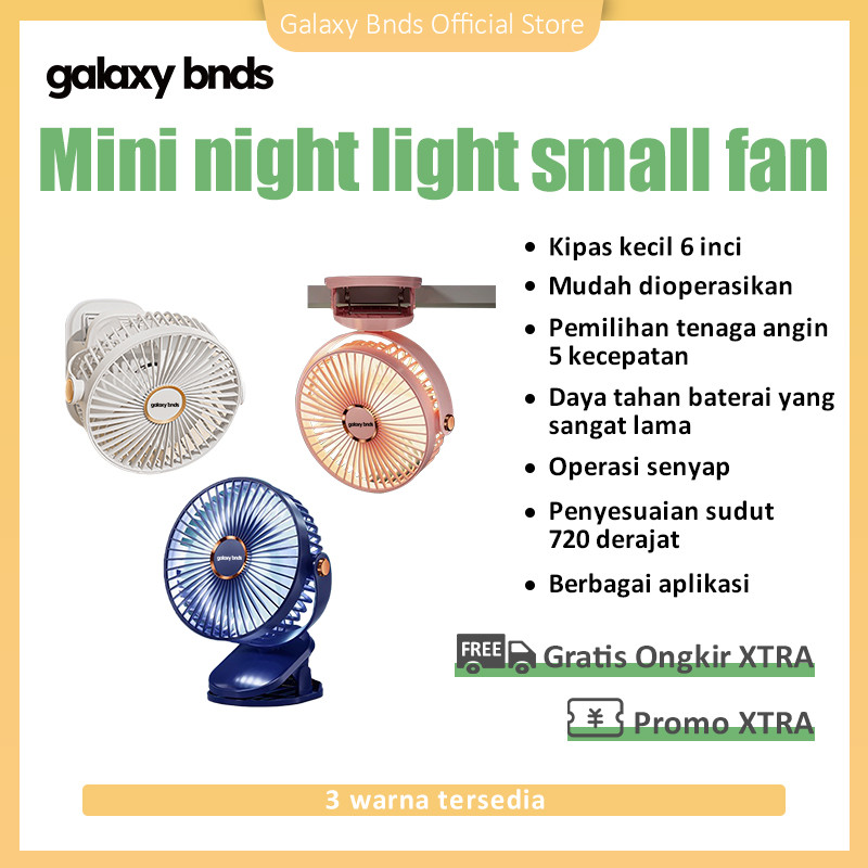 [Stok Siap]galaxy bnds Portable Folding Fan Kipas Portable Kipas Angin Duduk Meja Mini Fan Isi Ulang