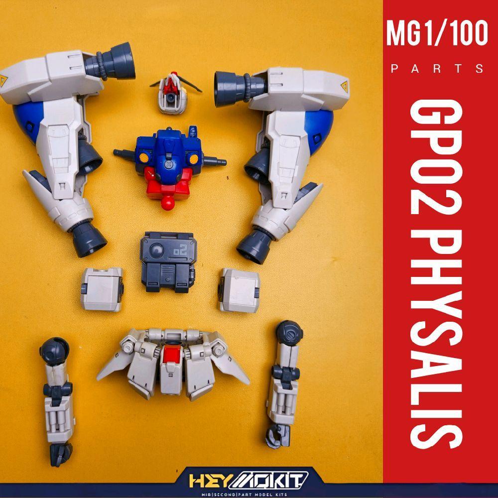 MG 1/100 GP02 GP 02 PHYSALIS GUNDAM PART HEAD VFIN TORSO BODY CHEST SHOULDER ARM ARMS HAND WAIST SKI