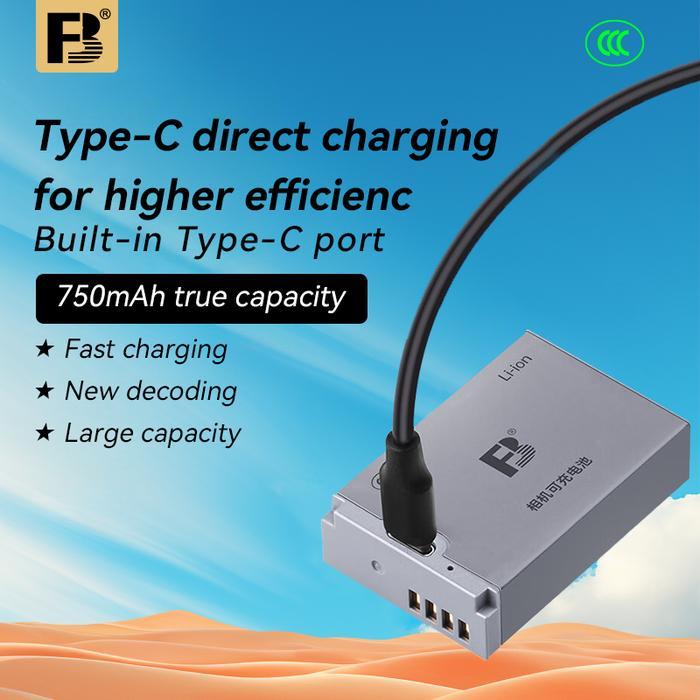 Battery Camera Canon LP E12 Built-in Type-C 750mAh untuk EOS M M2 M10 M100 REBEL SL1 KISS X7 100D Ka